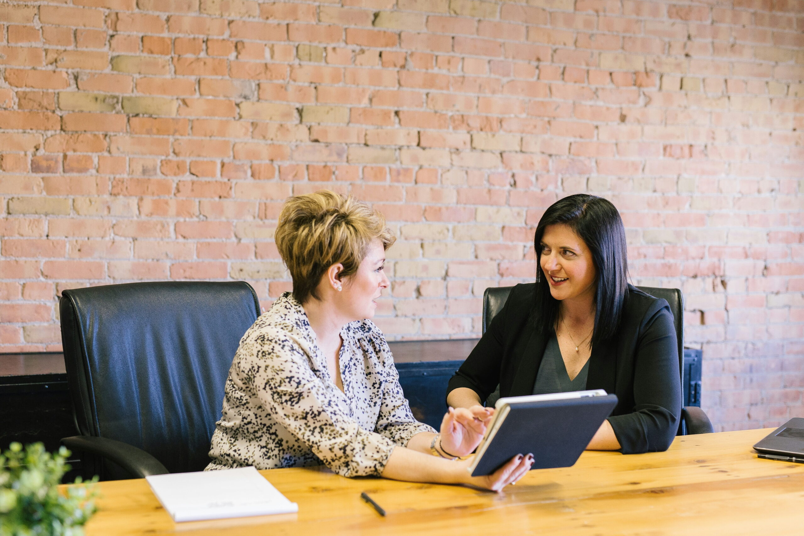 HR Administrator shaking hands with employee